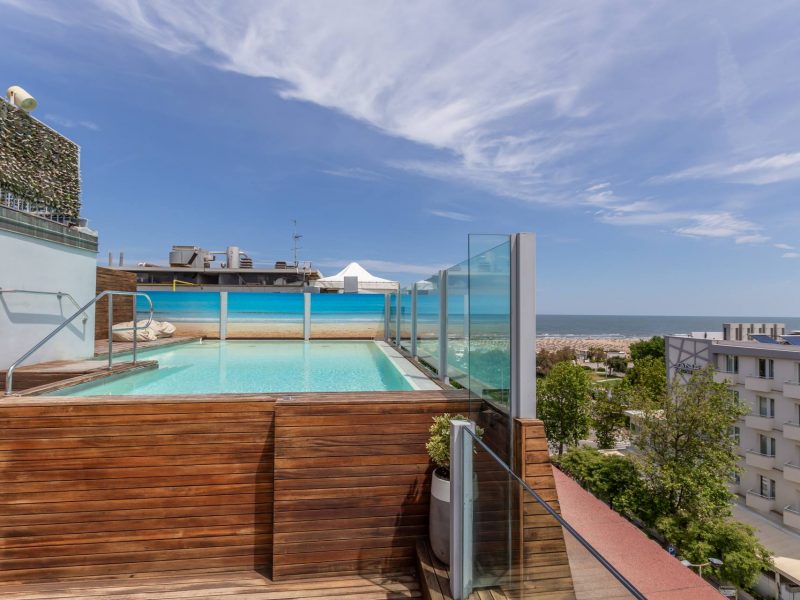 Image - "The view from up here is amazing... Relax in the panoramic pool and enjoy Rimini from above!"